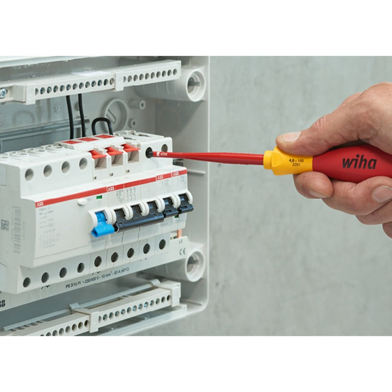 Afbeelding laden in galerijviewer, Wiha schroevendraaierset softfinish electric slimfix (rood geel, 12-delig)