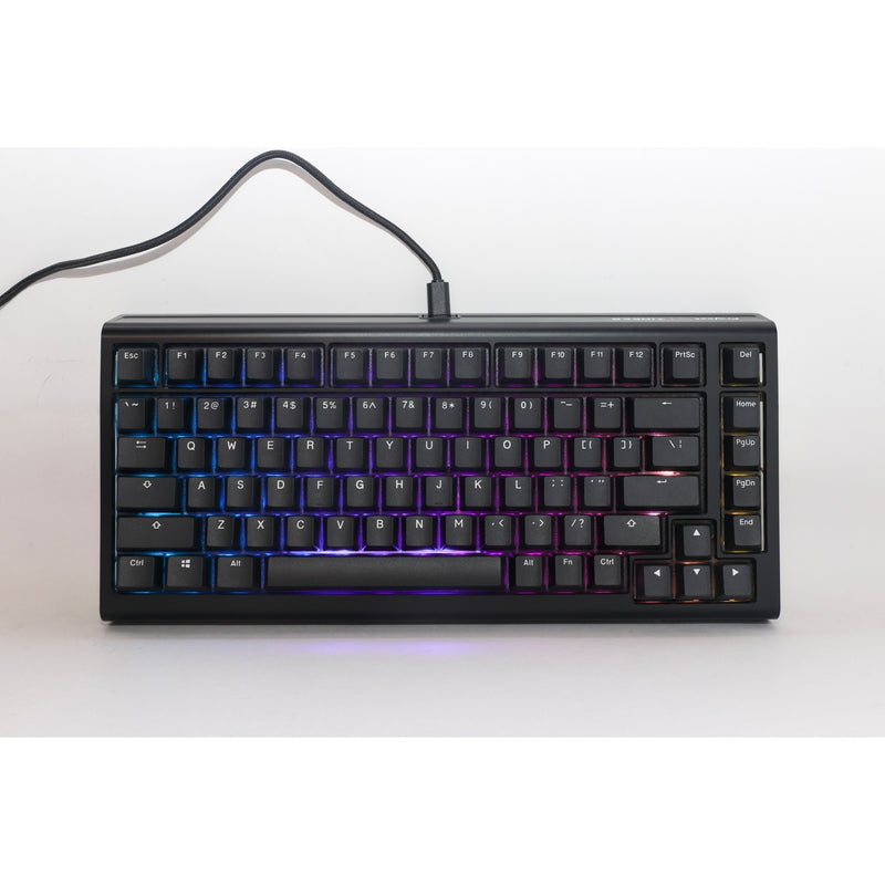 Load image into Gallery viewer, Ducky projectd tinker 75 met qmk via, toetsenbord (zwart wit, us lay-out, cherry mx red, rgb led, double-shot pbt, hot-swappable, gasket mount, 75%)