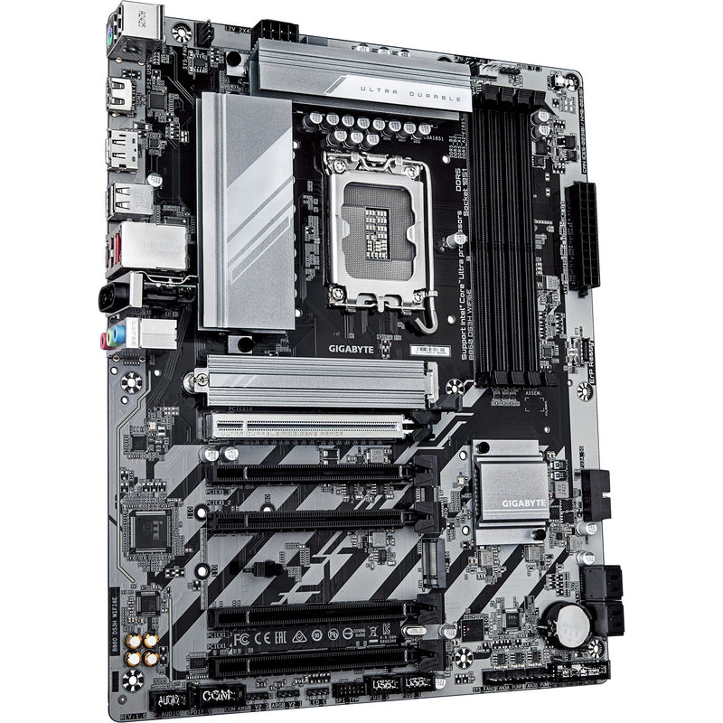 Chargez l'image dans la visionneuse de la galerie, Gigabyte b860 ds3h wifi6e socket 1851 moederbord (zilver zwart, raid, 2.5gb-lan, wi-fi 6e, bt, sound, atx)