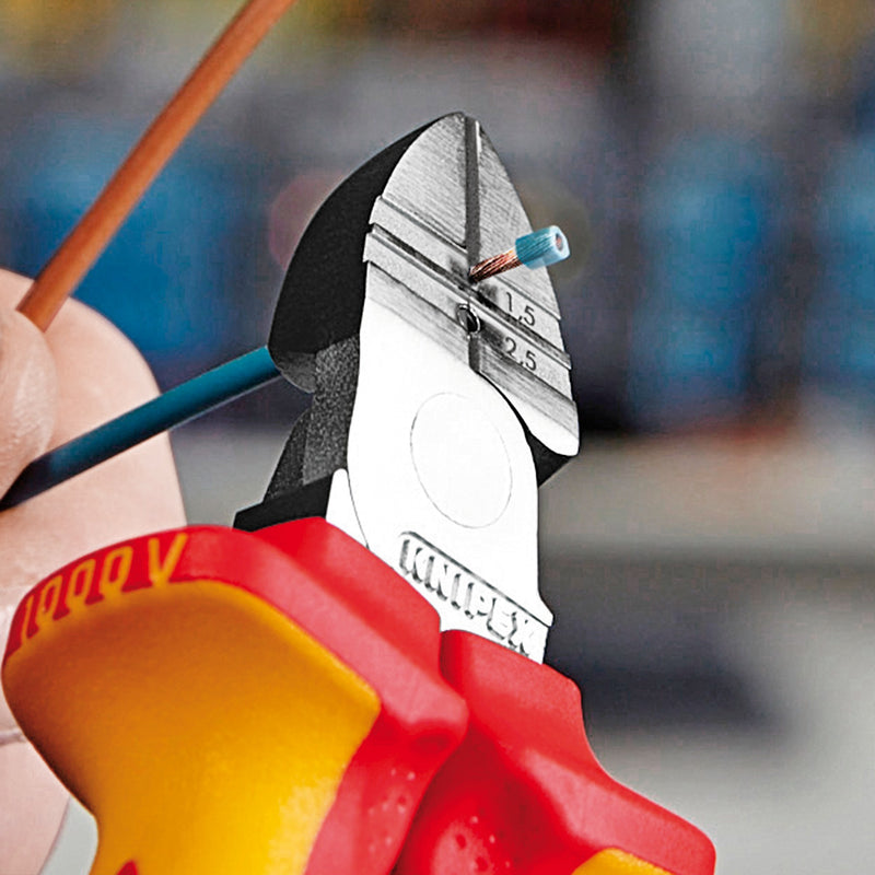 Load image into Gallery viewer, Knipex diagonale striptang 1426160 kniptang (rood geel)