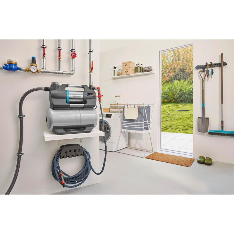 Load image into Gallery viewer, Gardena hydrofoorpomp 5600 silentcomfort (grijs roestvrij staal, bluetooth)