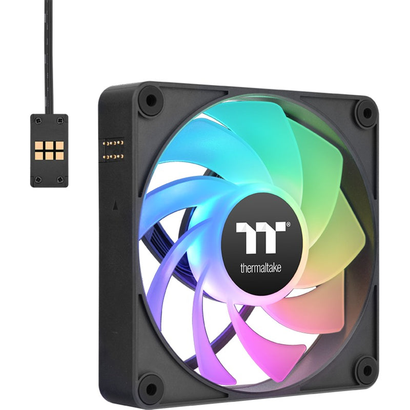 Load image into Gallery viewer, Thermaltake ct120 ex reverse argb sync pc cooling fan (3-fan pack) case fans (zwart, 3 stuks, 120 x 120 x 25 mm, pwm)
