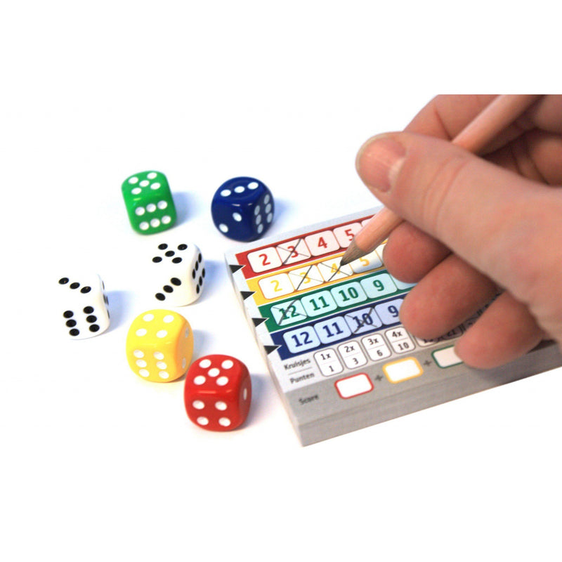 ギャラリービューアに画像をロードする, White goblin games qwixx dobbelspel (nederlands, 2 - 5 spelers, 15 minuten, vanaf 8 jaar)