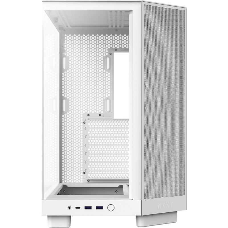 Load image into Gallery viewer, Nzxt h6 flow midi tower behuizing (wit | 2x usb-a | 1x usb-c | tempered glass)