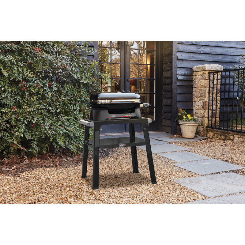 Load image into Gallery viewer, Weber lumin compact elektrische barbecue voor buiten met onderstel (zwart, 4 tot 6 personen, grilloppervlak 1561 cm²)
