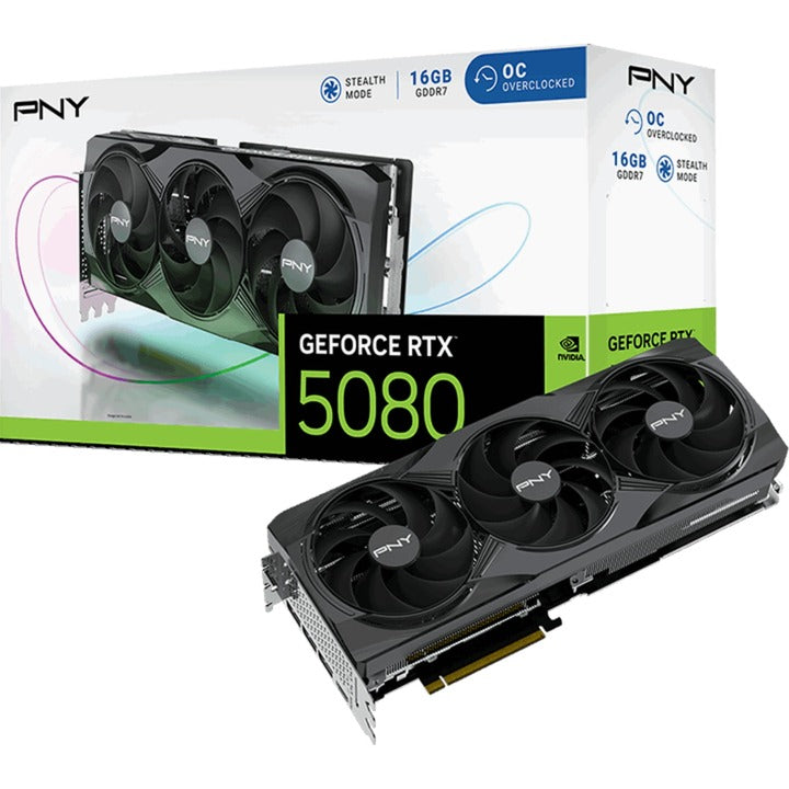 Load image into Gallery viewer, Pny geforce rtx 5080 oc grafische kaart (dlss 4, 3x displayport, 1x hdmi 2.1)