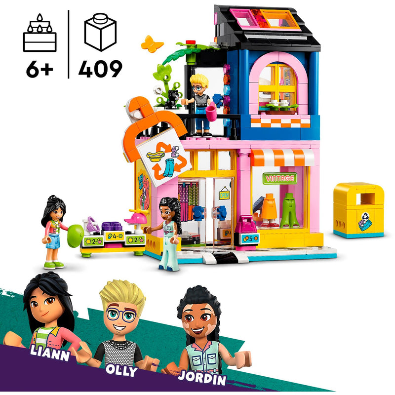 Load image into Gallery viewer, Lego friends - vintage kledingwinkel constructiespeelgoed (42614)