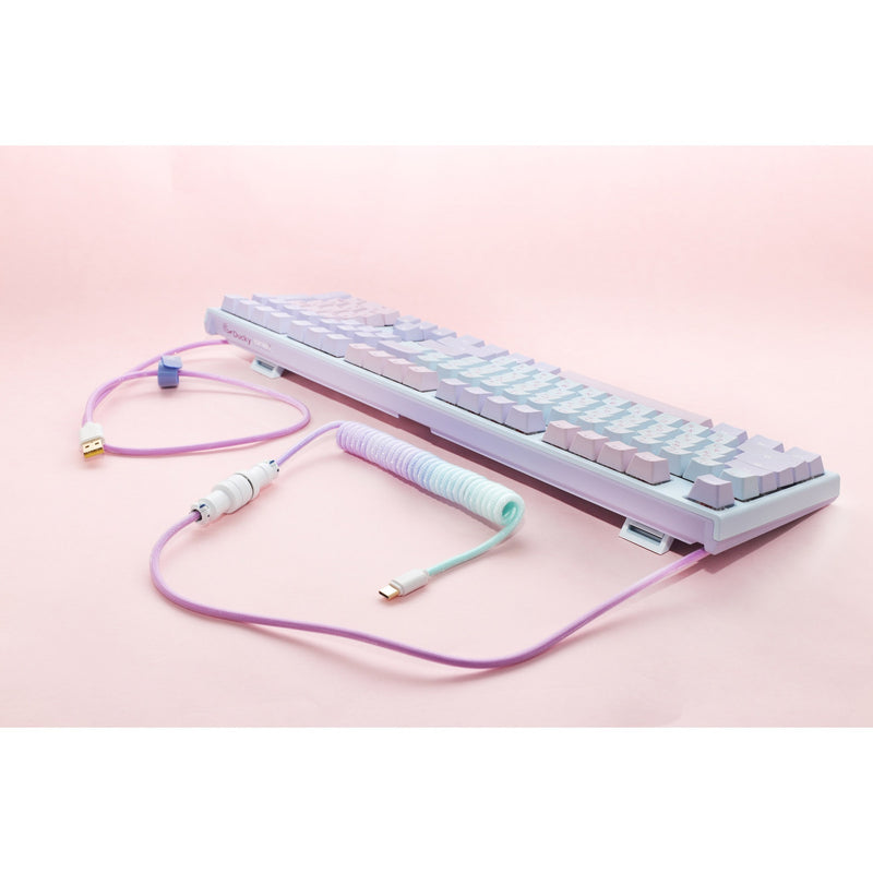 Load image into Gallery viewer, Ducky coiled cable v2 - azure kabel