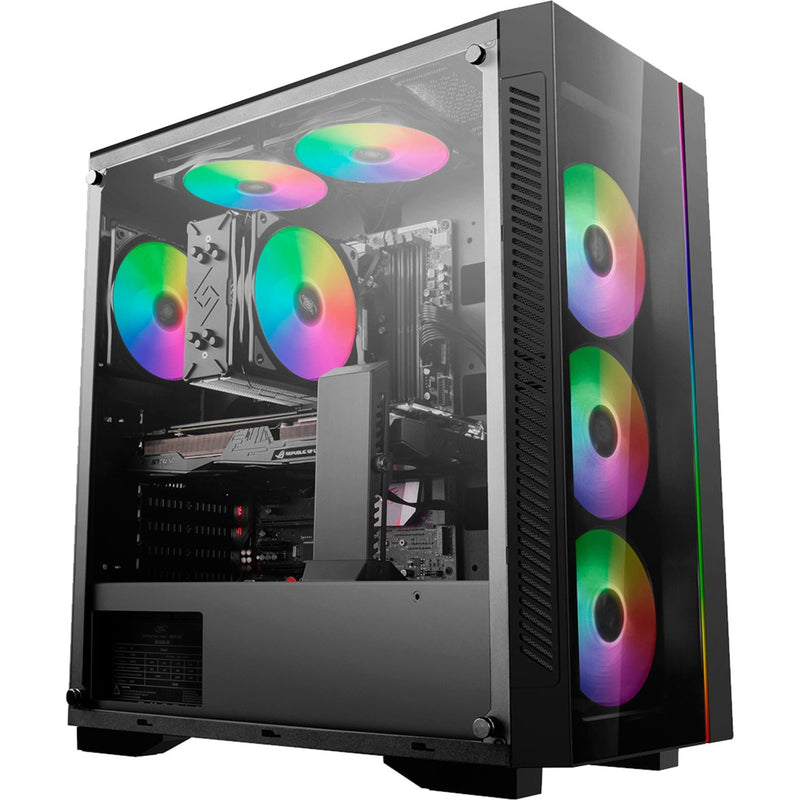 Load image into Gallery viewer, Deepcool matrexx 55 v3 add-rgb 3f midi tower behuizing (zwart | 3x usb-a | rgb | window)