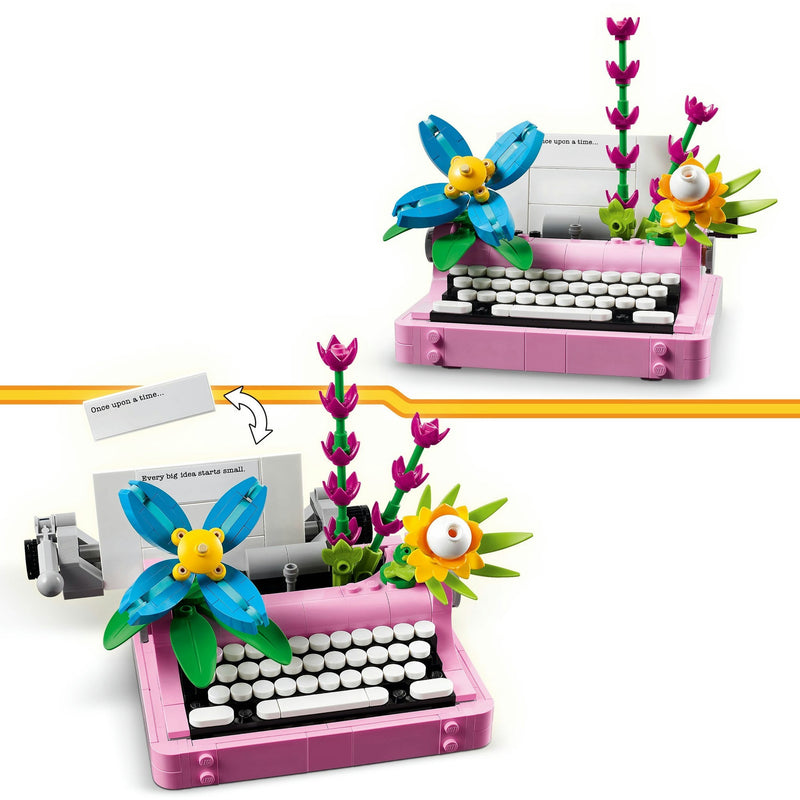 Load image into Gallery viewer, Lego creator 31169 typemachine met bloemen