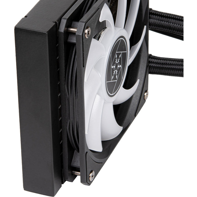 Afbeelding laden in galerijviewer, Silverstone vida 120 slim waterkoeling (zwart)