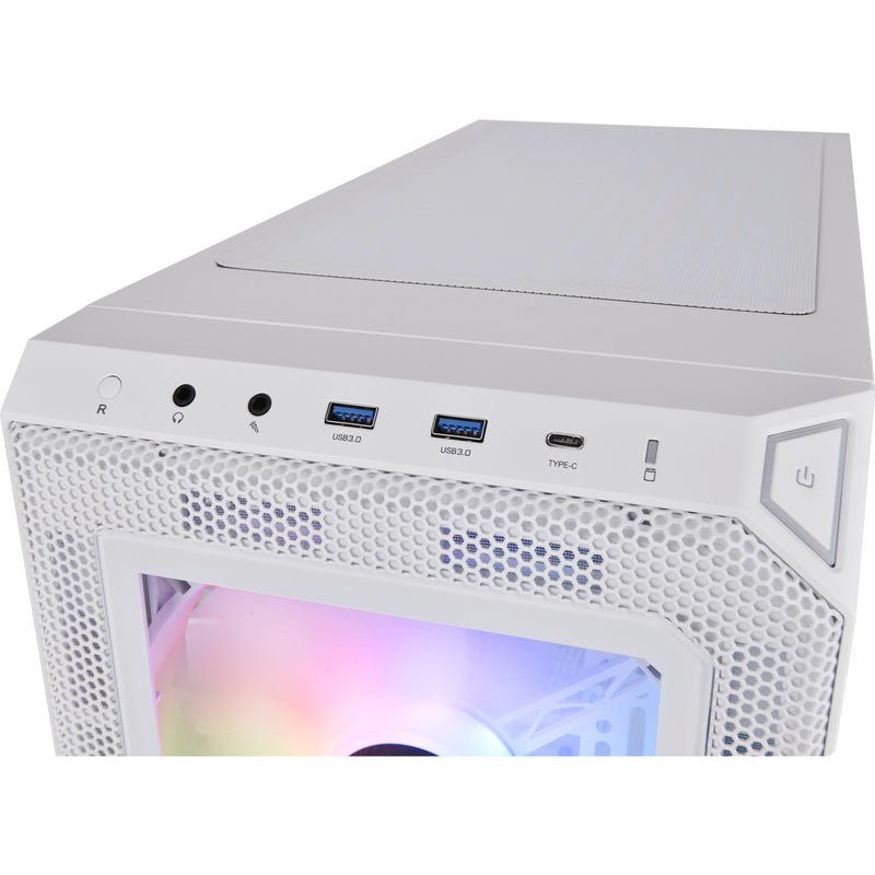 Load image into Gallery viewer, Thermaltake view 300 mx midi tower behuizing (wit | 2x usb-a | 1x usb-c | rgb | window)