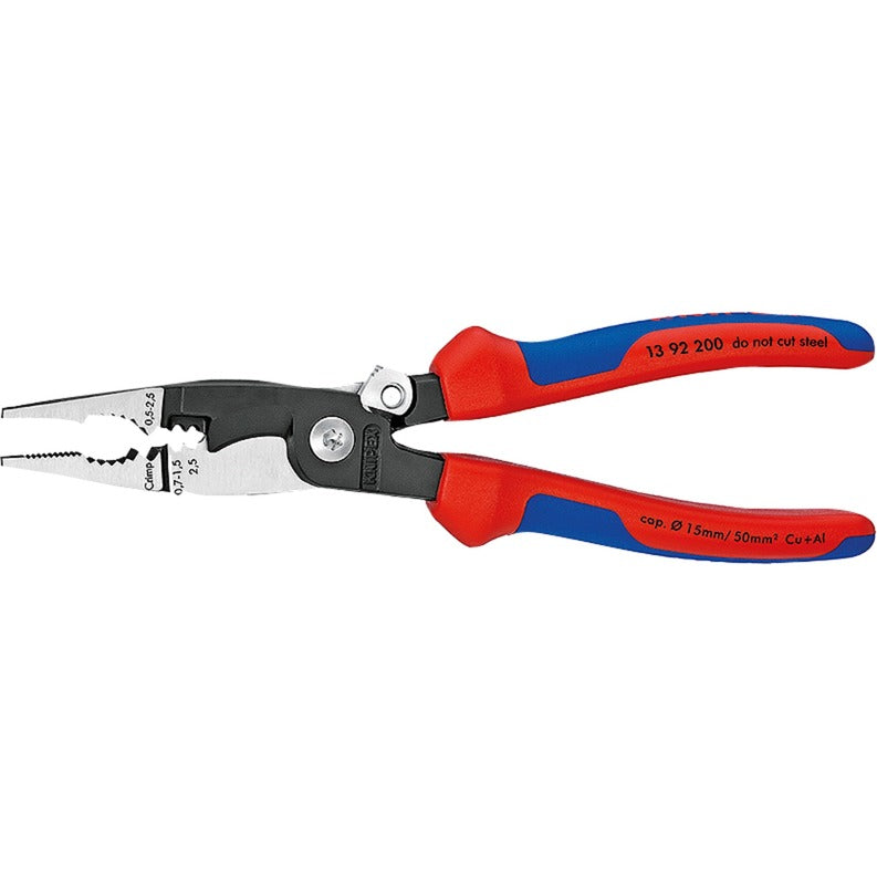 Load image into Gallery viewer, Knipex elektronica-installatietang 13 92 200 (rood blauw)