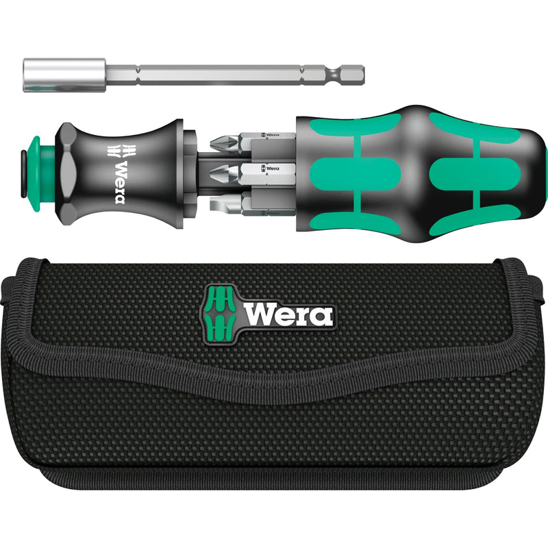Load image into Gallery viewer, Wera kraftform kompakt 28 met etui dopsleutel (zwart groen, 6-delig)