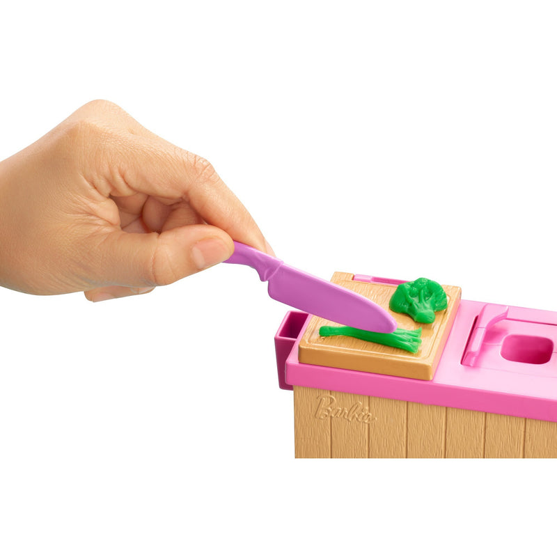 Load image into Gallery viewer, Barbie noodle bar speelset en pop