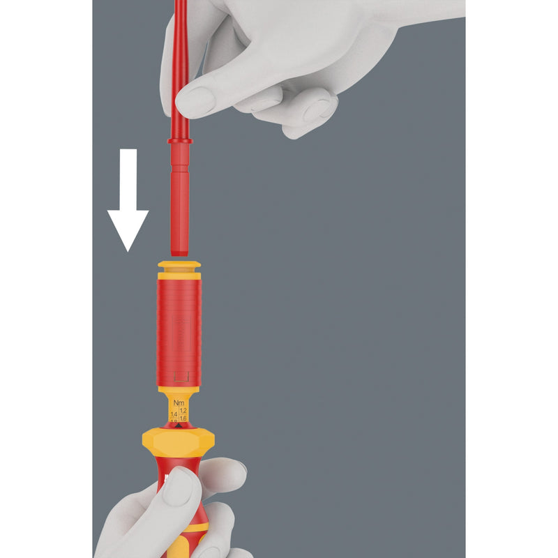 Load image into Gallery viewer, Wera kraftform kompakt vde 16 torque extra slim 1 tool finder schroevendraaier (rood geel, 16‑delig)