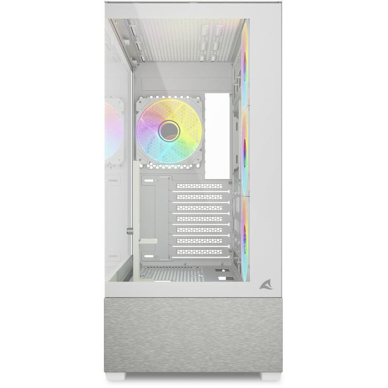 Load image into Gallery viewer, Sharkoon ak7 argb midi tower behuizing (wit | 2x usb-a | 1x usb-c | rgb | window)