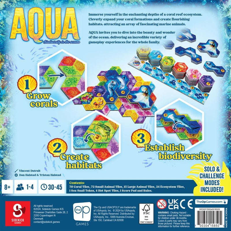 Load image into Gallery viewer, Ty european player network aqua: biodiversi in the oceans bordspel (engels, 1 - 4 spelers, 30 - 45 minuten, vanaf 8 jaar)