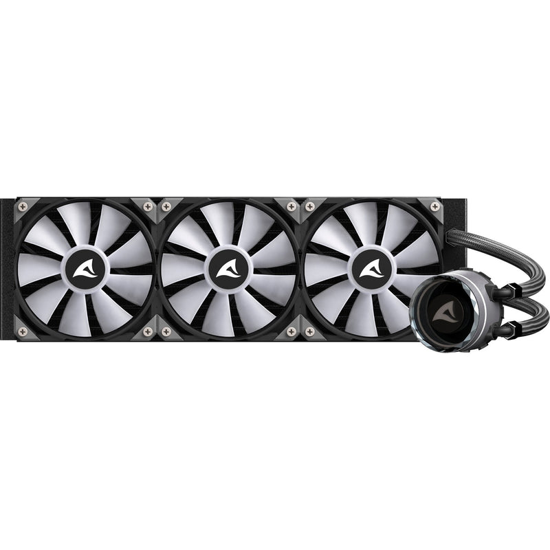 Load image into Gallery viewer, Sharkoon s90 rgb waterkoeling (zwart, 4-pins pwm fan-connector)