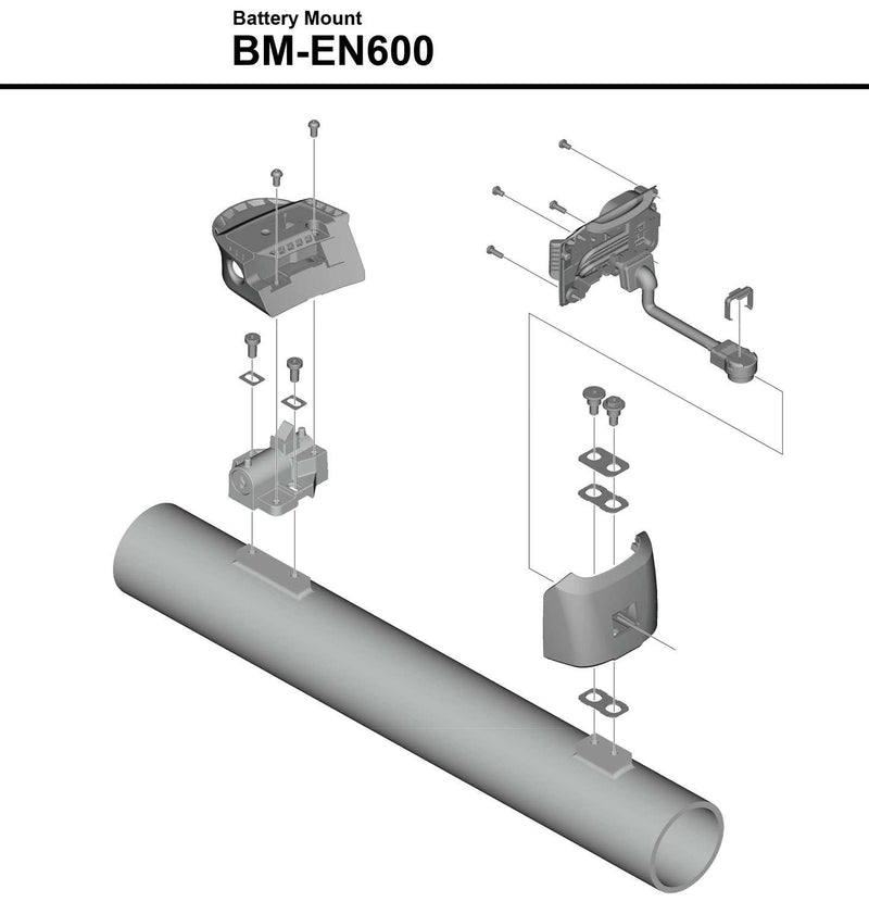 Laden Sie das Bild in Galerie -Viewer, Shimano steps bm-en600 battery mount for down tube