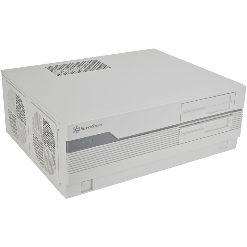 Load image into Gallery viewer, Silverstone flp01 htpc behuizing (crème | 2x usb-a | 1x usb-c)