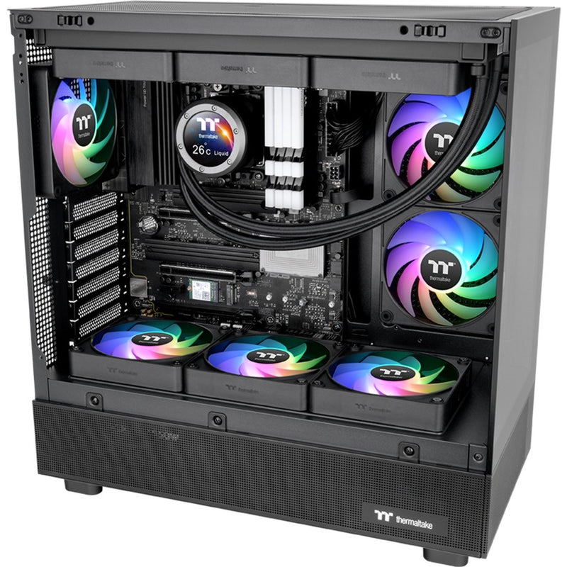 Load image into Gallery viewer, Thermaltake ct120 ex reverse argb sync pc cooling fan (3-fan pack) case fans (zwart, 3 stuks, 120 x 120 x 25 mm, pwm)