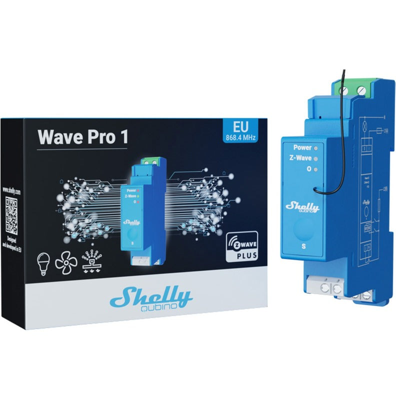 Load image into Gallery viewer, Shelly wave pro 1 relais (blauw)