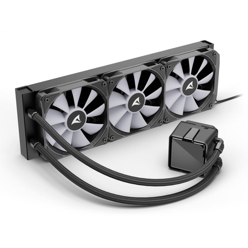 Load image into Gallery viewer, Sharkoon s100 argb waterkoeling (zwart, 4-pins pwm fan-connector)
