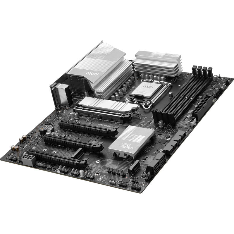 Load image into Gallery viewer, Msi pro b860-p socket 1851 moederbord (zilver, raid, 5gb-lan, sound, atx)