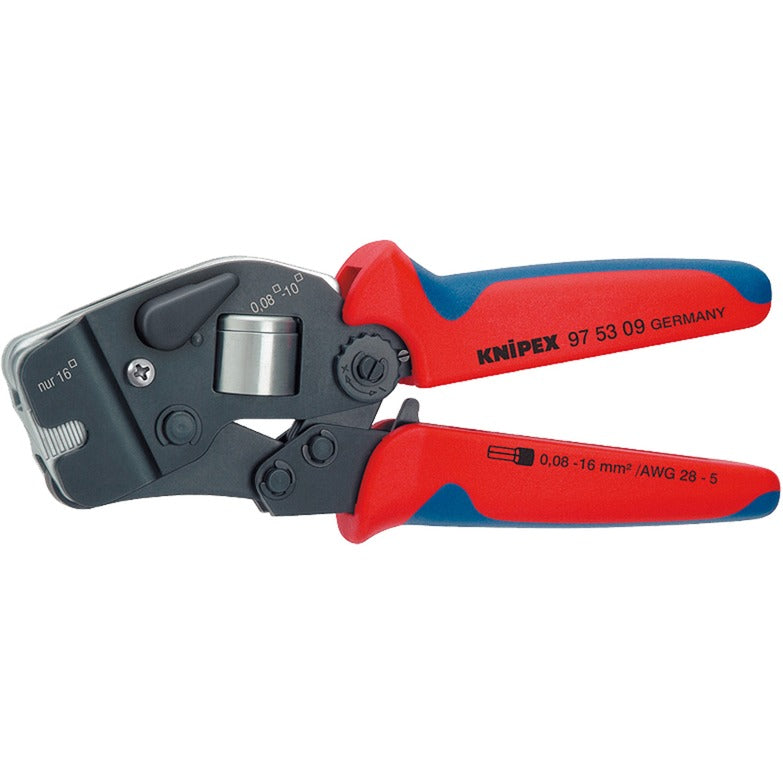 Load image into Gallery viewer, Knipex zelfinstellende krimptang met voorinvoering 975309 (vierkant-krimp automatisch, met openingsveer)