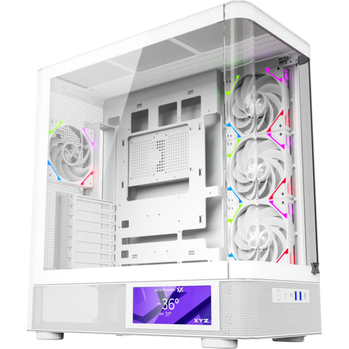 Afbeelding laden in galerijviewer, Xyz pc gear quantum pro midi tower behuizing (wit | window)