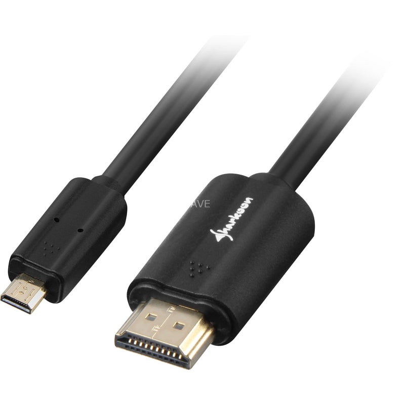 Load image into Gallery viewer, Sharkoon hdmi > micro-hdmi 2.0 kabel (zwart, 1,5 meter, 4k)