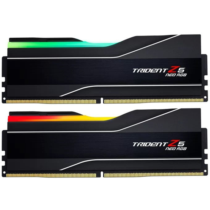 Chargez l'image dans la visionneuse de la galerie, G.skill 64 gb ddr5-6000 (2x 32 gb) kit werkgeheugen (zwart, f5-6000j3040g32gx2-t, trident z5 neo rgb, expo)