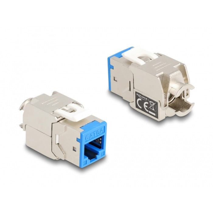 Chargez l'image dans la visionneuse de la galerie, Delock rj45 jack > lsa cat 6a toolfree keystone module (meerkleurig, 8 stuks)