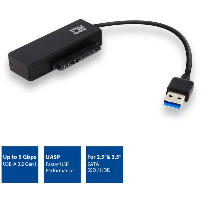Load image into Gallery viewer, Act connectivity usb 3.2 gen1 naar 2,5 3,5 inch sata adapterkabel voor ssd hdd (zwart, usb 3.2 (5 gbit s))