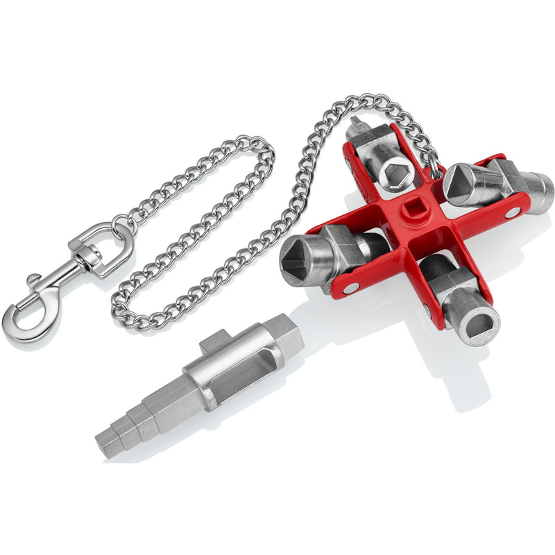 Load image into Gallery viewer, Knipex universele sleutel bouw 001106v01 dopsleutel (zilver rood)