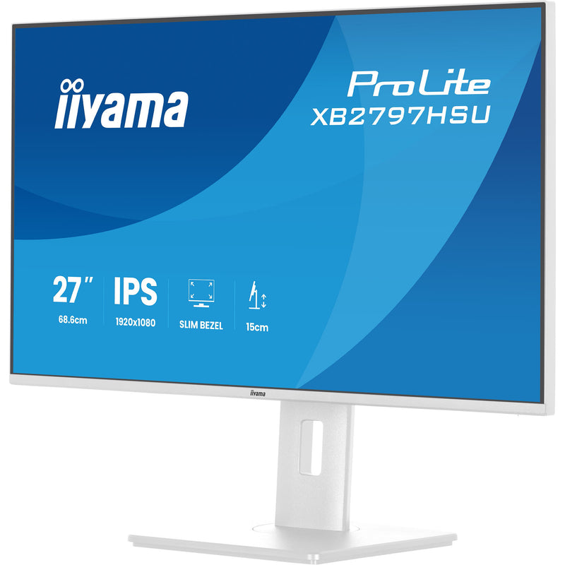 Load image into Gallery viewer, Iiyama prolite xb2797hsu-w1 27 monitor (wit (mat), 120 hz, hdmi, displayport, usb, audio)