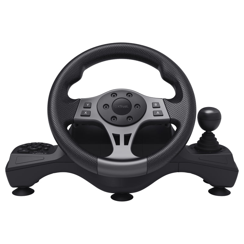 Load image into Gallery viewer, Trust gxt 289 movi racestuur stuur (zwart, pc, xbox series x s, switch, playstation 4)