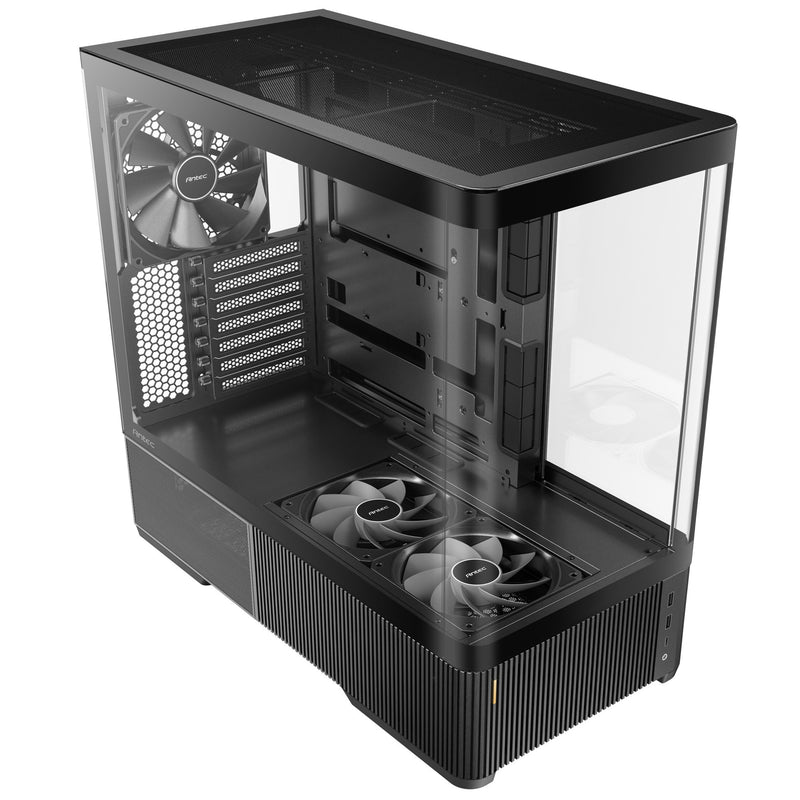 Afbeelding laden in galerijviewer, Antec c6 curve air midi tower behuizing (zwart | 2x usb-a | 1x usb-c | tempered glass)
