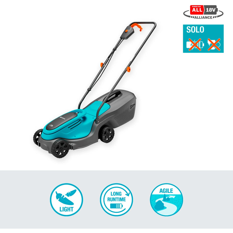 Load image into Gallery viewer, Gardena accugrasmaaier powermax 30 18v p4a solo (zwart turquoise, accu en oplader niet inbegrepen, power for all alliance)
