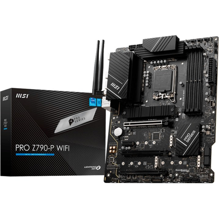 Load image into Gallery viewer, Msi pro z790-p wifi socket 1700 moederbord (zwart, raid, 2.5 gb-lan, wi-fi 6e, bt, sound, atx)