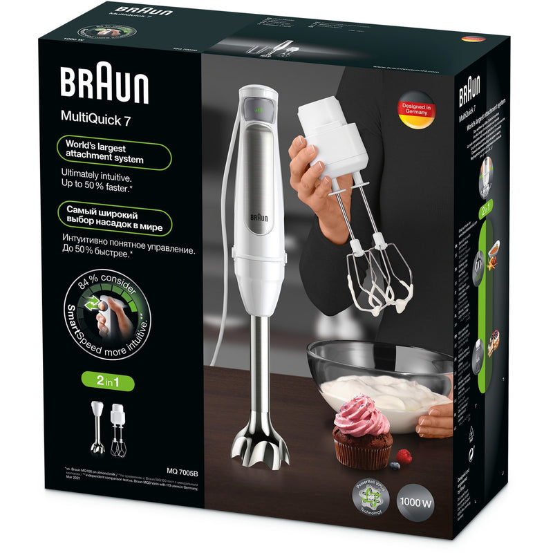 Laden Sie das Bild in Galerie -Viewer, Braun multi quick 7 staafmixer mq 7005b (wit roestvrij staal)