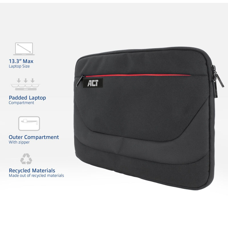 Load image into Gallery viewer, Act connectivity suburb laptop sleeve 13,3 (zwart)