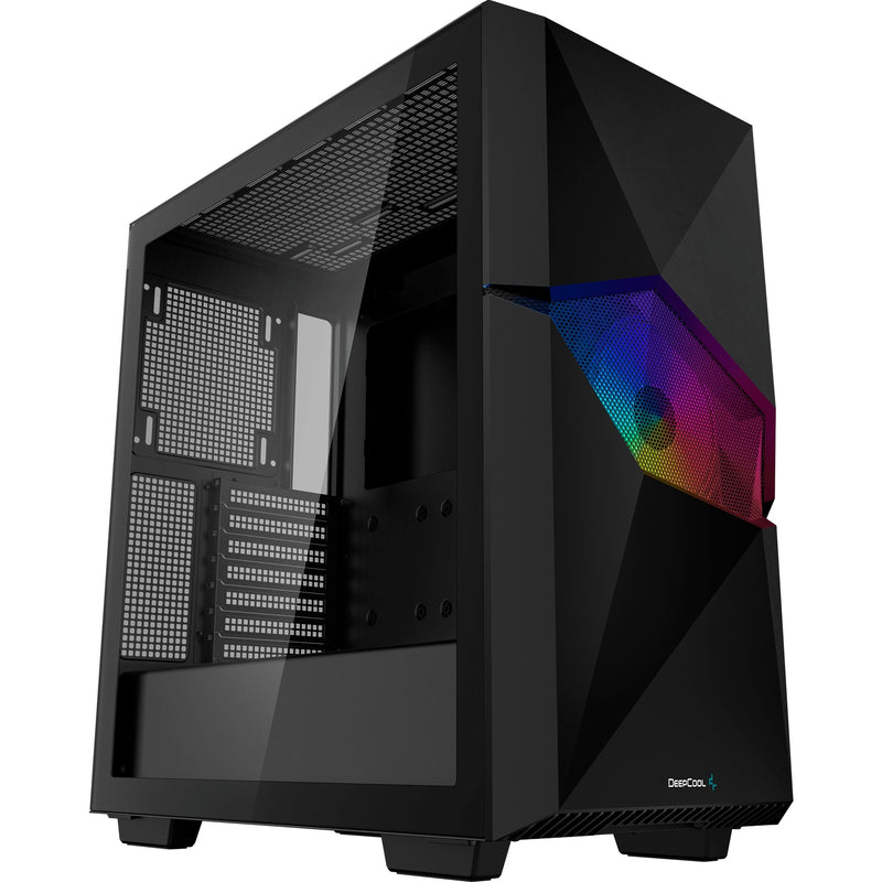 Load image into Gallery viewer, Deepcool cyclops midi tower behuizing (zwart | 1x usb-a | 1x usb-c | window)