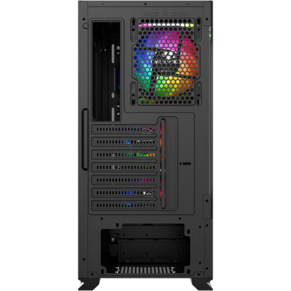 Afbeelding laden in galerijviewer, Xyz pc gear airone 300-x mesh midi tower behuizing (zwart | 1x usb-a | 1x usb-c | tempered glass)