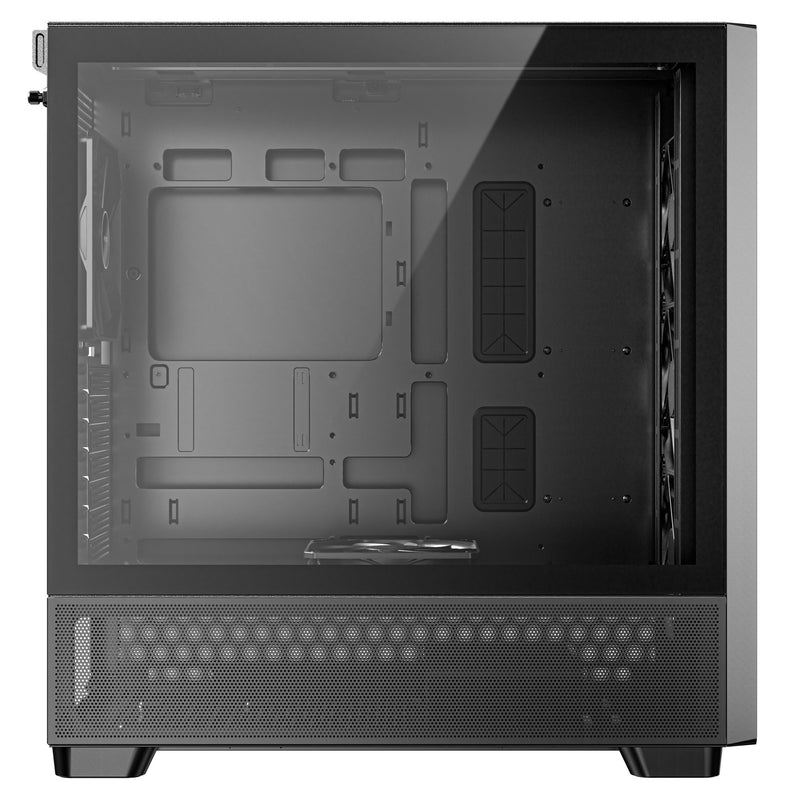 Load image into Gallery viewer, Antec flux midi tower behuizing (zwart | 2x usb-a | 1x usb-c | tempered glass)