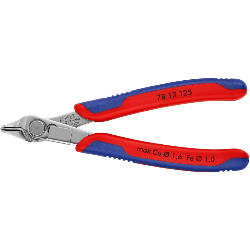 Load image into Gallery viewer, Knipex electronic super knips 78 13 125 elektronica-tang (rood blauw)
