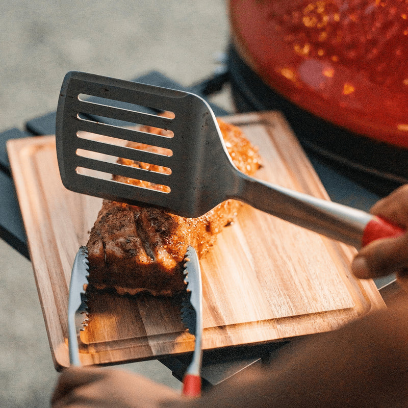Load image into Gallery viewer, Kamado joe krafted stalen spatel (roestvrij staal rood)