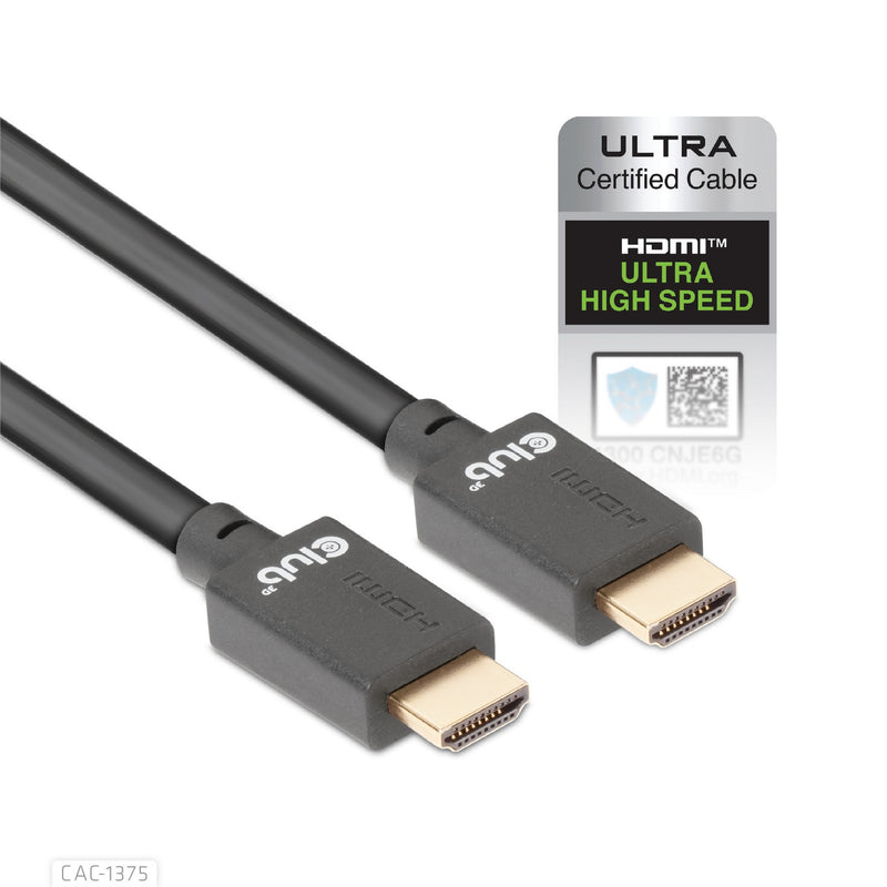 ギャラリービューアに画像をロードする, Club 3d gecertificeerde ultra high speed hdmi 2.1 kabel (zwart, 5 meter, 8k)