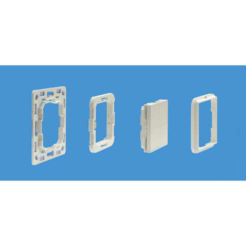 Load image into Gallery viewer, Shelly blu wall switch 4 + busch-jaeger adapter schakelaar (wit, bluetooth 4.2)